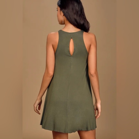 Tupelo Honey Olive Green Dress XS - Picture 2 of 7